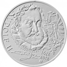 Stříbrná pamětní mince 200 Kč Rudolf II.